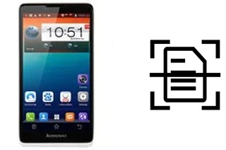 Numériser un document sur un Lenovo A889