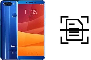 Numériser un document sur un Lenovo K5