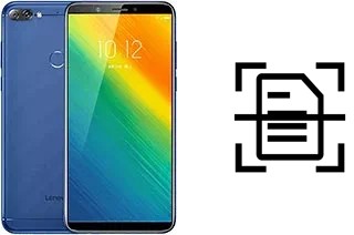 Numériser un document sur un Lenovo K5 Note (2018)