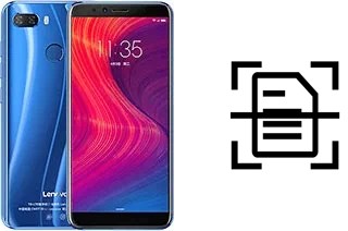 Numériser un document sur un Lenovo K5 play
