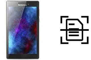 Numériser un document sur un Lenovo Tab 2 A7-30