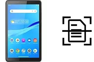 Numériser un document sur un Lenovo Tab M7