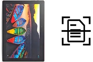 Numériser un document sur un Lenovo Tab3 10