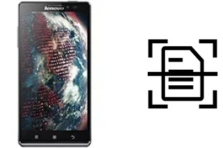 Numériser un document sur un Lenovo Vibe Z K910