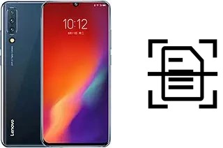 Numériser un document sur un Lenovo Z6