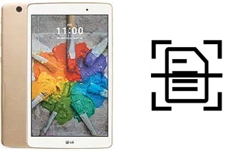 Numériser un document sur un LG G Pad X 8.0