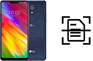 Numériser un document sur un LG G7 Fit