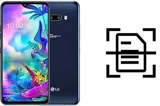 Numériser un document sur un LG G8X ThinQ