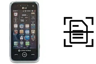 Numériser un document sur un LG GW880