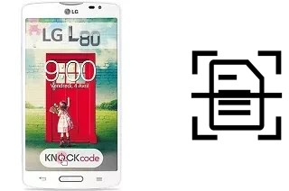 Numériser un document sur un LG L80