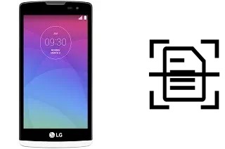 Numériser un document sur un LG Leon