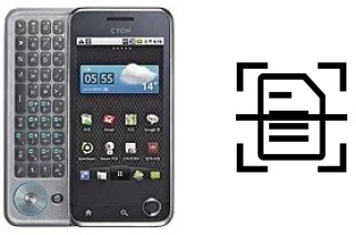 Numériser un document sur un LG Optimus Q LU2300