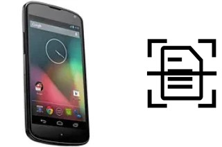 Numériser un document sur un LG Nexus 4 E960