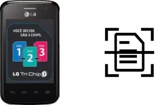 Numériser un document sur un LG Optimus L1 II Tri