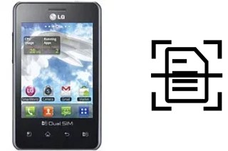 Numériser un document sur un LG Optimus L3 E405