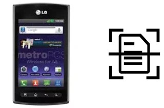 Numériser un document sur un LG Optimus M+ MS695