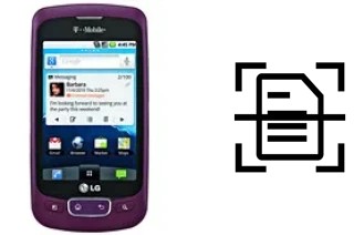 Numériser un document sur un LG Optimus T