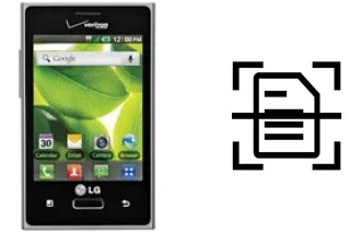 Numériser un document sur un LG Optimus Zone VS410