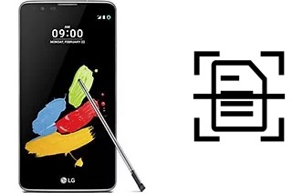 Numériser un document sur un LG Stylus 2