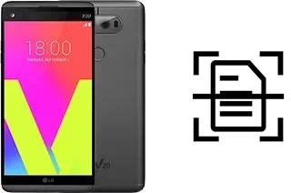 Numériser un document sur un LG V20