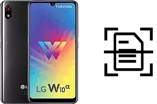 Numériser un document sur un LG W10 Alpha