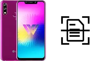 Numériser un document sur un LG W10