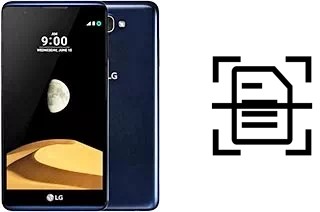 Numériser un document sur un LG X max