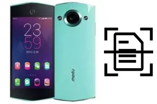 Numériser un document sur un Meitu M4