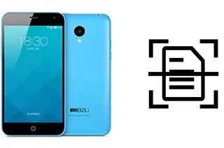 Numériser un document sur un Meizu M1