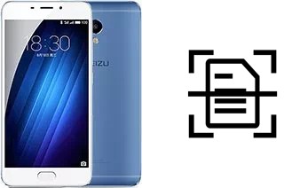 Numériser un document sur un Meizu M3e