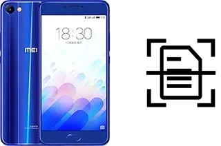 Numériser un document sur un Meizu M3x