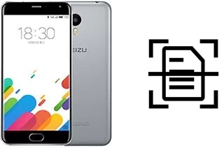 Numériser un document sur un Meizu M1 Metal