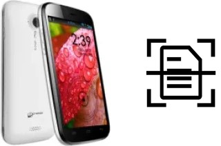 Numériser un document sur un Micromax A116 Canvas HD