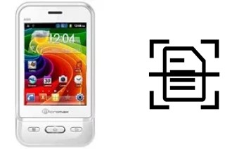 Numériser un document sur un Micromax A50 Ninja