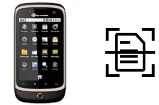 Numériser un document sur un Micromax A70