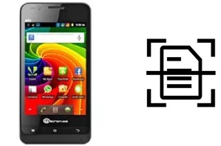 Numériser un document sur un Micromax A73