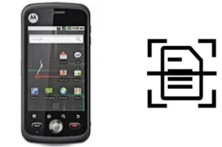 Numériser un document sur un Motorola Quench XT5 XT502