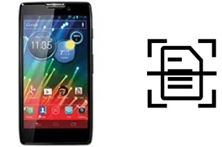 Numériser un document sur un Motorola RAZR HD XT925