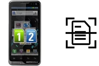 Numériser un document sur un Motorola ATRIX TV XT687