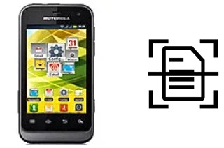 Numériser un document sur un Motorola Defy Mini XT321