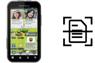 Numériser un document sur un Motorola DEFY+