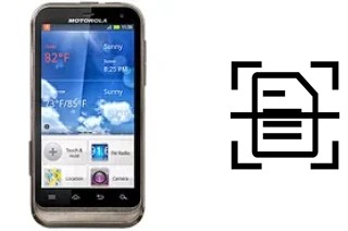 Numériser un document sur un Motorola DEFY XT