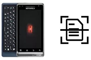 Numériser un document sur un Motorola DROID 2