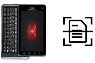 Numériser un document sur un Motorola DROID 3