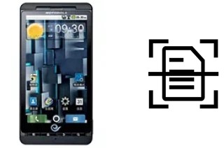 Numériser un document sur un Motorola DROID X ME811