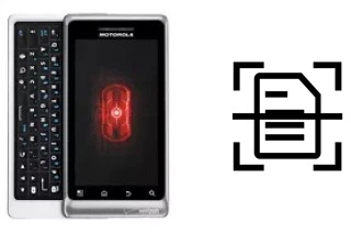 Numériser un document sur un Motorola DROID 2 Global