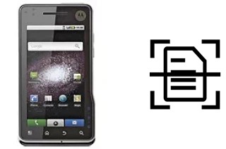 Numériser un document sur un Motorola MILESTONE XT720