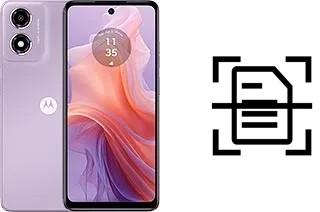 Numériser un document sur un Motorola Moto E14
