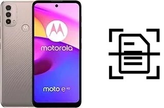 Numériser un document sur un Motorola Moto E40