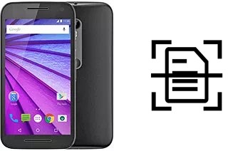 Numériser un document sur un Motorola Moto G Dual SIM (3rd gen)